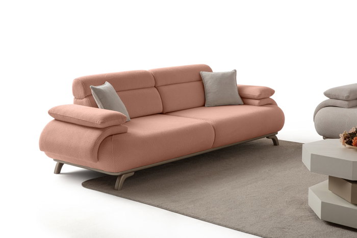 Atelier Del Sofa Bonjo Silver - Powder Sofá de 3 Plazas Atelier Del Sofa Bonjo Silver - Powder Sofá de 3 Plazas